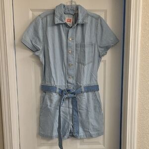 Light Blue Denim Jumpsuit